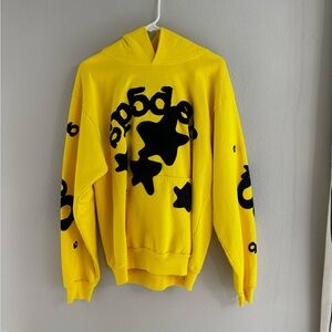 Sp5der yellow beluga Graphic Hoodie
